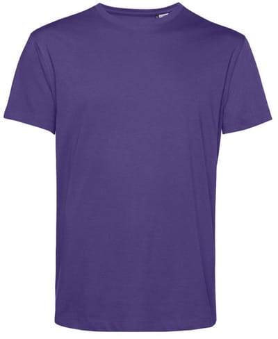 B&C Heren Organisch E150 T-Shirt (Stralend paars)