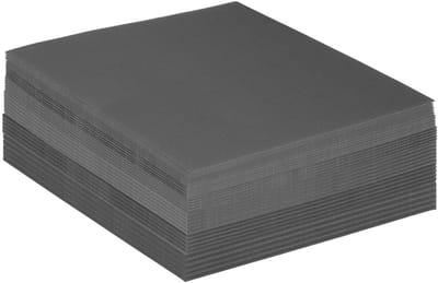 Stabiele Chipboard Vellen 30 x 30 cm, 35 Stuks Boekbindmateriaal voor Boekbinding en Kaft, Zwart