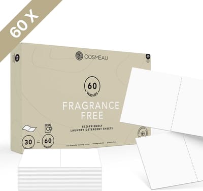 Wasmiddeldoekjes 60 Wasbeurten Geurvrij G5 - Geurloos - Wasstrips - Wasmiddeldoekjes - Wasvellen - Wasdoekjes - Detergent Sheets -