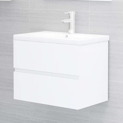 Wastafelonderkast - Badkamermeubel Lade - Badkamer Opbergen - Ruimtebesparend Design - 60 cm Breed - Wit