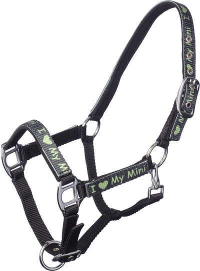 MHS Halster I Love My Mini Mini Veulen Zwart Lime