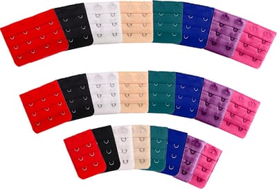 BH verlengstuk 24 Pack - 8 Kleuren Verlengstukken in 3 Maten Inodes BH Verlenger - BH accessoires