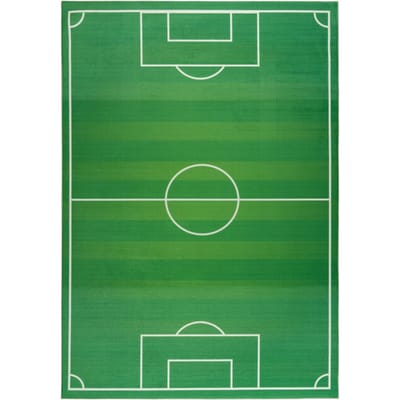 Muratap Kindervloerkleed voetbal wasbaar antislip- 80x150 cm