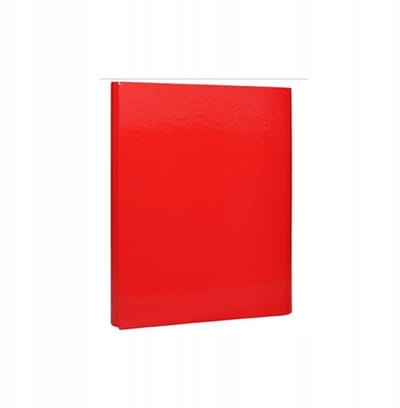 Barbara Rode Map met Klittenband, 2cm, Rood, A4