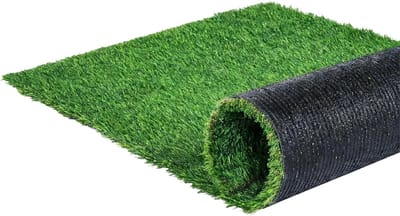 Kunstgras Gazon - Siergras Tapijt - Tuin Balkon - UV Bestendig - 0.5 x 2 Meter - Donkergroen