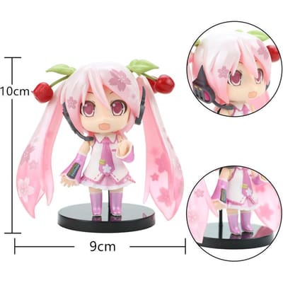 Original Nouveau Anime Hatsune Miku 14cm Chanteuse Virtuelle Manga Statue Figurines Modèle Jouets bureau d'ordinateur décoration de gâteau mignon