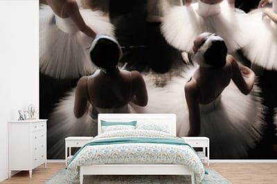 Behang - Fotobehang Ballet - Ballerina - Dans - Breedte 420 cm x hoogte 280 cm