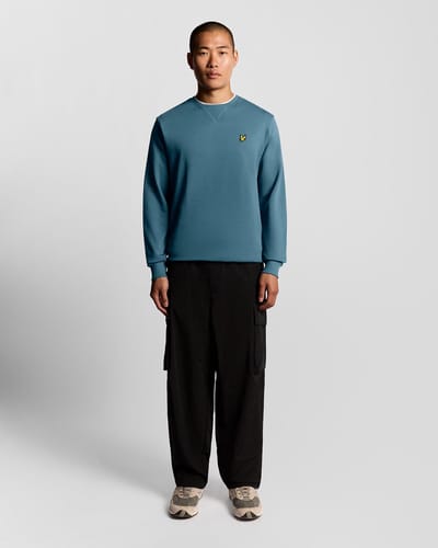 Lyle & Scott Crew Neck Sweatshirt Truien & Vesten Heren - Sweater - Hoodie - Vest- Blauw - Maat S
