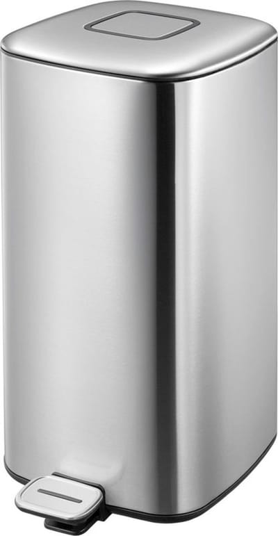 EKO - Regent pedaalemmer 32 liter - Stainless steel Plastic - mat RVS - Prullenbak