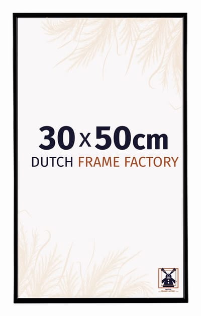 Fotolijst 30x50 cm - Kunststof - Zwart Mat - Easy