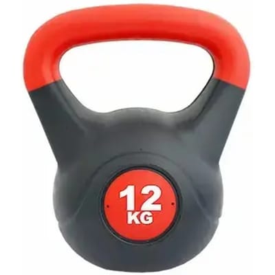 Softee Pvc 12kg Kettlebell Zwart 12 kg
