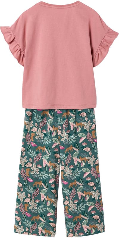 Vertbaudet Meisjesset T-shirt en wijde broek