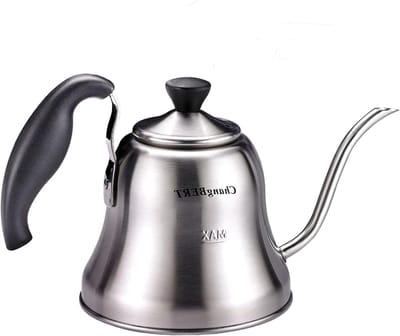 Waterkoker Zwanenhals - Theepot Koffiepot - Zet Drankjes - Nauwkeurige Waterstroom - 1 Liter - Rood