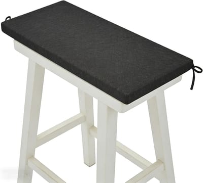 Bankkussen Zitkussen - Kussen voor bank - Comfortabel zitten - Antislip onderkant - 40x90 cm - Zwart