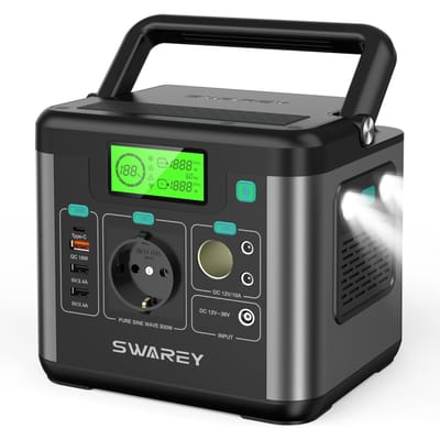 SWAREY S160 300W (piek 600W) draagbare krachtcentrale 222Wh zonnegenerator Powerstation opladers back-up noodstroomvoorziening