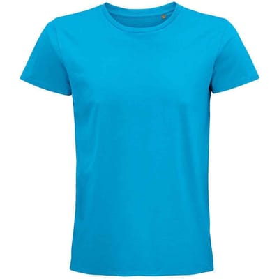 SOLS Unisex Volwassen Pionier Organisch T-shirt (Aqua Blauw)
