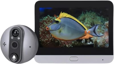 Videodeurbel Camera - Draadloze Deurbel - Bezoekers Herkennen - HD Beeldkwaliteit - 18.9 x 12.6 x 7.5 cm - Zilver