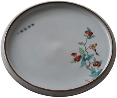 Keramische Schotel - Isolerende Plate - Warme Dranken Serveren - Hittebestendig Materiaal - 20 cm Diameter - Bruin