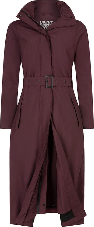 Happy Rainy Days Lange Regenjas Dames Montreal Burgandy