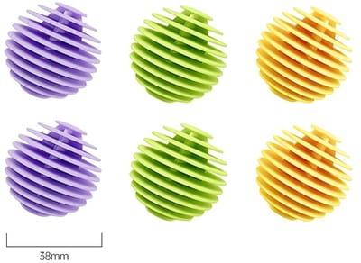 WiseGoods Premium 6 Drogerballen - Herbruikbare Wasballen Voor Wasdroger - Anti-Kreuk Droger Bal - Kleding Ballen Wasmachine