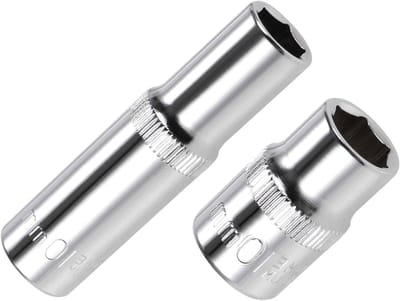 6-Punt Steeksleutel 3/8" Aandrijving 10mm Diep, Chroom Geplateerd CR-V Voor Auto Reparatie en Gereedschap Gebruik