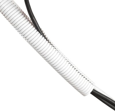Famanu – Flexibele kabelbuis 1,1 meter kabelslang voor tv pc en gameconsole kabelmanagement wit