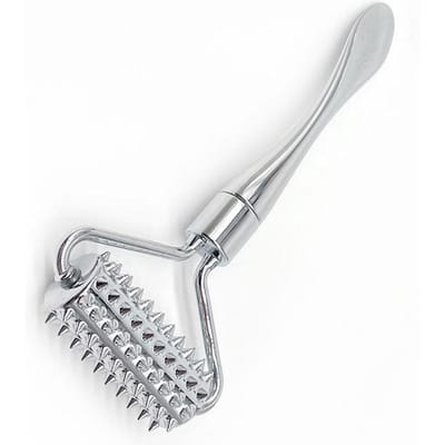 Puntige Roller Spatel Massagebal Steen Gezicht Roller Massager Om Nek Gezicht Schoonheid Huidverzorging Tool te Verbeteren white