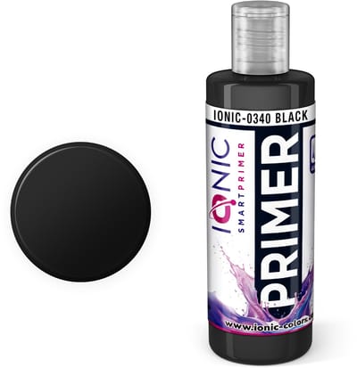 AMMO by Mig Jimenez Hobbyverf Acrylverf - MIG IO0340 Ionic Smart Colors - Zwart - Primer - Acryl - 60ml Verf flesje - 60 ml