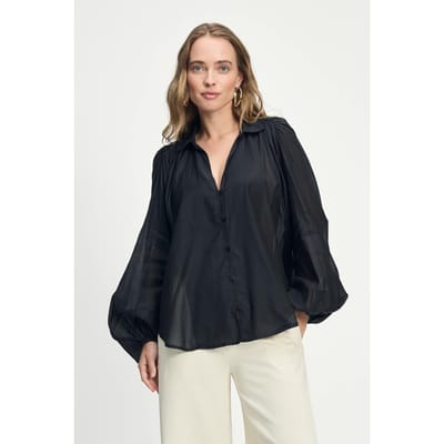 POM Amsterdam Blouse - Lena Black Size: 34 | Long-Sleeved Tops Outlet | Dames | Zwart