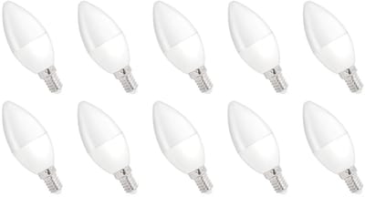 Spectrum LED Kaarslamp E14 8W - 230V - 710 Lumen - 3000K Warm wit - Gezellig licht - Energiezuinig - 10 stuks