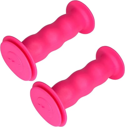 Antislip Fietshandgrepen 85 mm voor Kinderen - Roze MTB Vintage