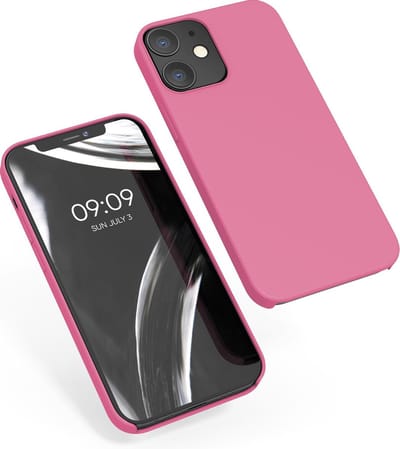 kwmobile telefoonhoesje geschikt voor Apple iPhone 12 / iPhone 12 Pro - Hoesje met siliconen coating - Smartphone case in zoetroze