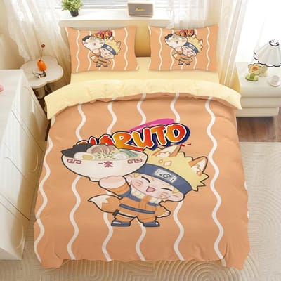 Anime Naruto Naruto Dekbedovertrek Kussensloop Eenpersoonsbed Slaapkamerdecoratie Thuis Kinderen Beddengoedset 135x200cm Jongen Meisje Cadeau 70x133cm