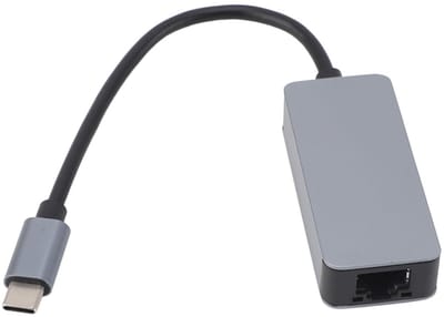 Allecto - Type C Naar 2,5 Gbps Ethernet-adapter - Snelle internetverbinding - Compact formaat - RJ45 Gigabit Ethernet - Geschikt voor Windows en OS X