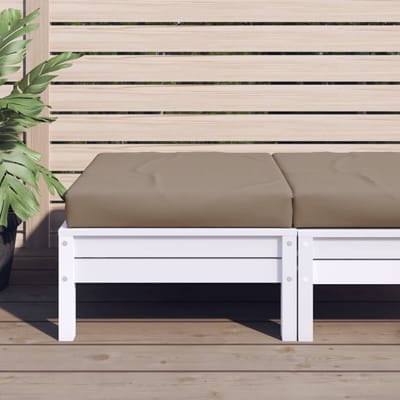 vidaXL - Palletkussen - 60x60x6 - cm - oxford - stof - taupe