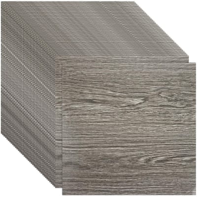 Dailygoods- PVC-Vloerbedekking 40 Stuks - Zelfklevend - Antislip - Waterdicht - Decoratieve Planken - 30 cm x 30 cm - Vinyltegels