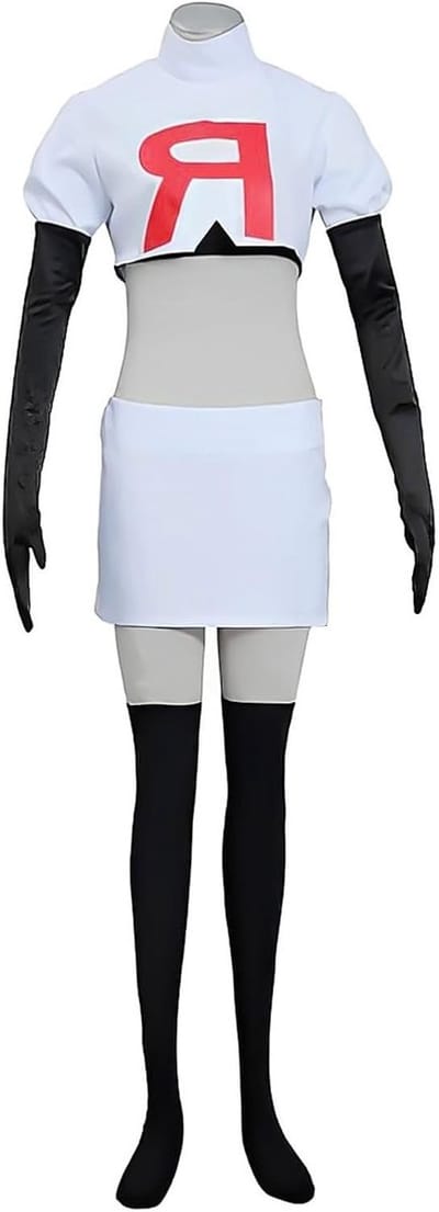 Volwassen Team Rocket Kostuum voor Anime Cosplay met Jesse en James Thema, Perfect voor Feesten en Evenementen