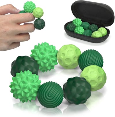 8 Stuks Magnetische Stressballen - Magnetische Fidget-Ballen - Magnetische Focusballen - Magnetische Balletjes - Fidget Toys - Stressverlagend Speelgoed - Sensomotorisch - Concentratie Verhogend - Siliconen Hoesje - Groen