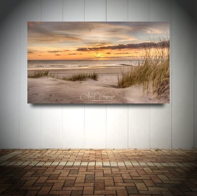 Foto op Canvas - Strand AlexF030 – Formaat 120 x 70cm - Wanddecoratie - Muurdecoratie woonkamer - Slaapkamer decoratie - Kamer accessoires - Schilderijen op canvas