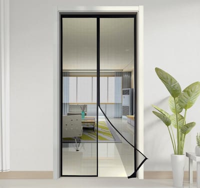Linkforu - Magnetische Deurscherm - Muggen - Vliegen Gordijn – Insectenwerend – Voor Deur van 90 x 210 cm - Zwart