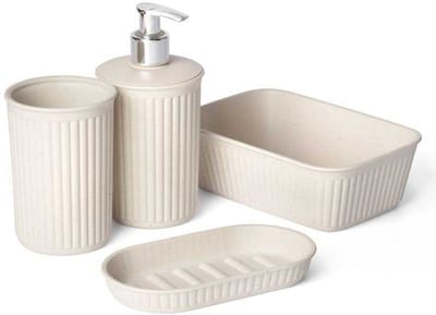 Tatay Baobab Badkamer Organizer 4 Eenheden Beige