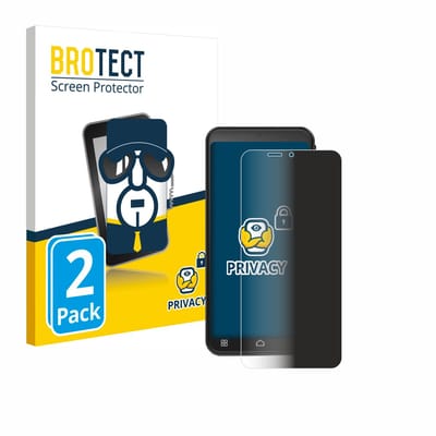 BROTECT - privacy screenprotector voor Emporia Smart 7 Lite - Folie Beschermfolie Blauwlichtfilter 2 Stuks