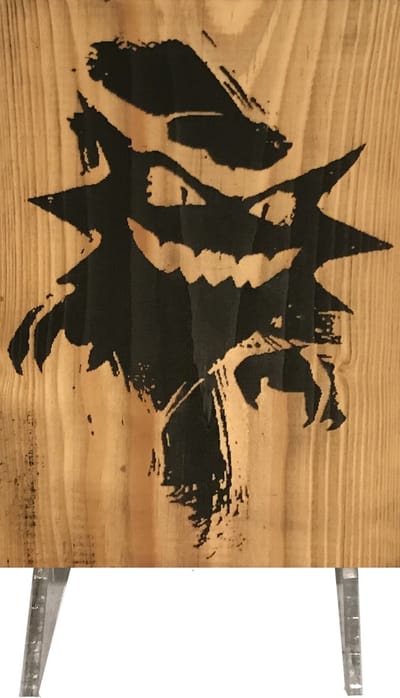 CharredArt - Houten Bord Pokemon Haunter | Hout kunst - Huis decoratie - Kinderkamer - Cadeautje Sinterklaas - Kerst