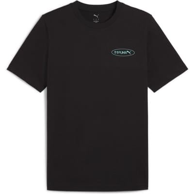 Puma ESS No.1 Logo T-shirt voor heren, regular fit (Poema Zwart)