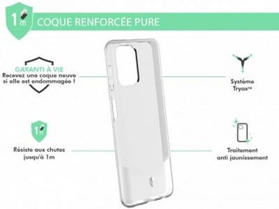 Force Case, Hoesje geschikt voor Samsung Galaxy A22 - PURE Versterkt, Transparant