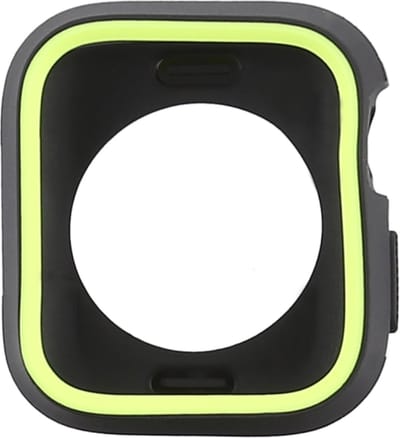 Beschermende watch case - hoesje - geschikt voor Apple Watch Series 4/5/6/SE - 40 mm - zwart-fluoriserend