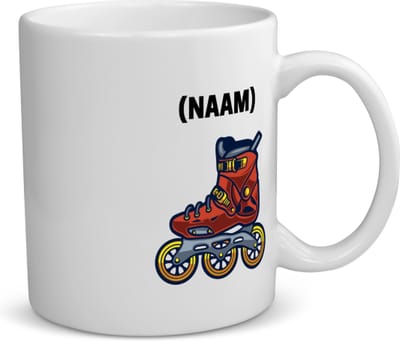 Akyol - rolschaats met eigen naam koffiemok - theemok - Sport - fanatieke rolschaatsers - sport - verjaardagscadeau - klein cadeautje - kado - gift - geschenk - verrassing - 350 ML inhoud