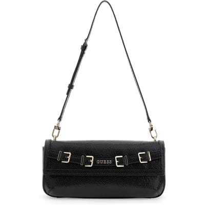 GUESS schoudertas Dovie Flap Shoulder Bag Cream White crème