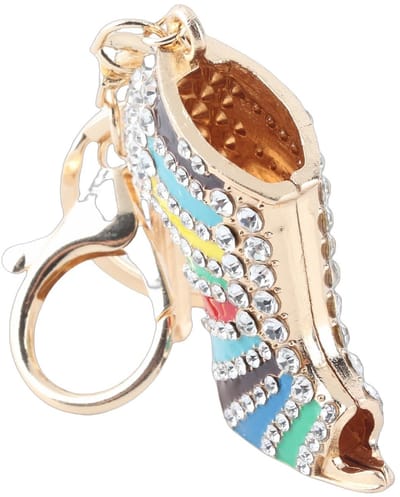Dailygoods- Sleutelhanger Unieke Vorm - Kristal Sleutelhanger - Sleutelring - Handtas Hanger - Meerkleurig - Hoogwaardige Keukenaccessoire