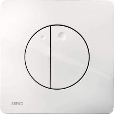 Bedieningspaneel Dualflush - Spoelplaat - Toilet Spoelen - Dubbele Spoeltechniek - 1 Aantal - Wit